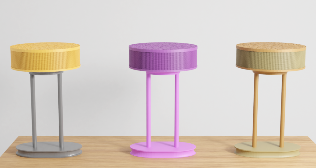Render of Empty Filament Spool Lamps.